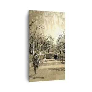 Obraz na plátne - Pierkom zastavený okamih - 45x80 cm