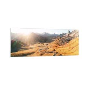 Obraz na skle - V zlatom údolí - 140x50 cm