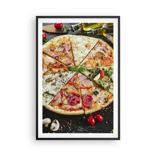 Plagát v čiernom ráme - Vejár chutí - 61x91 cm
