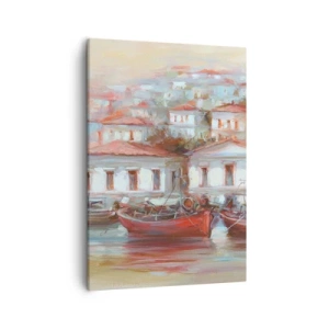Obraz na plátne - Šťastné mestečko - 50x70 cm