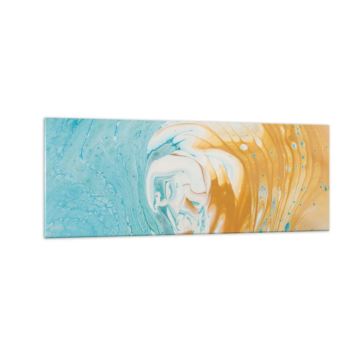 Obraz na skle - Pastelový vír - 140x50 cm