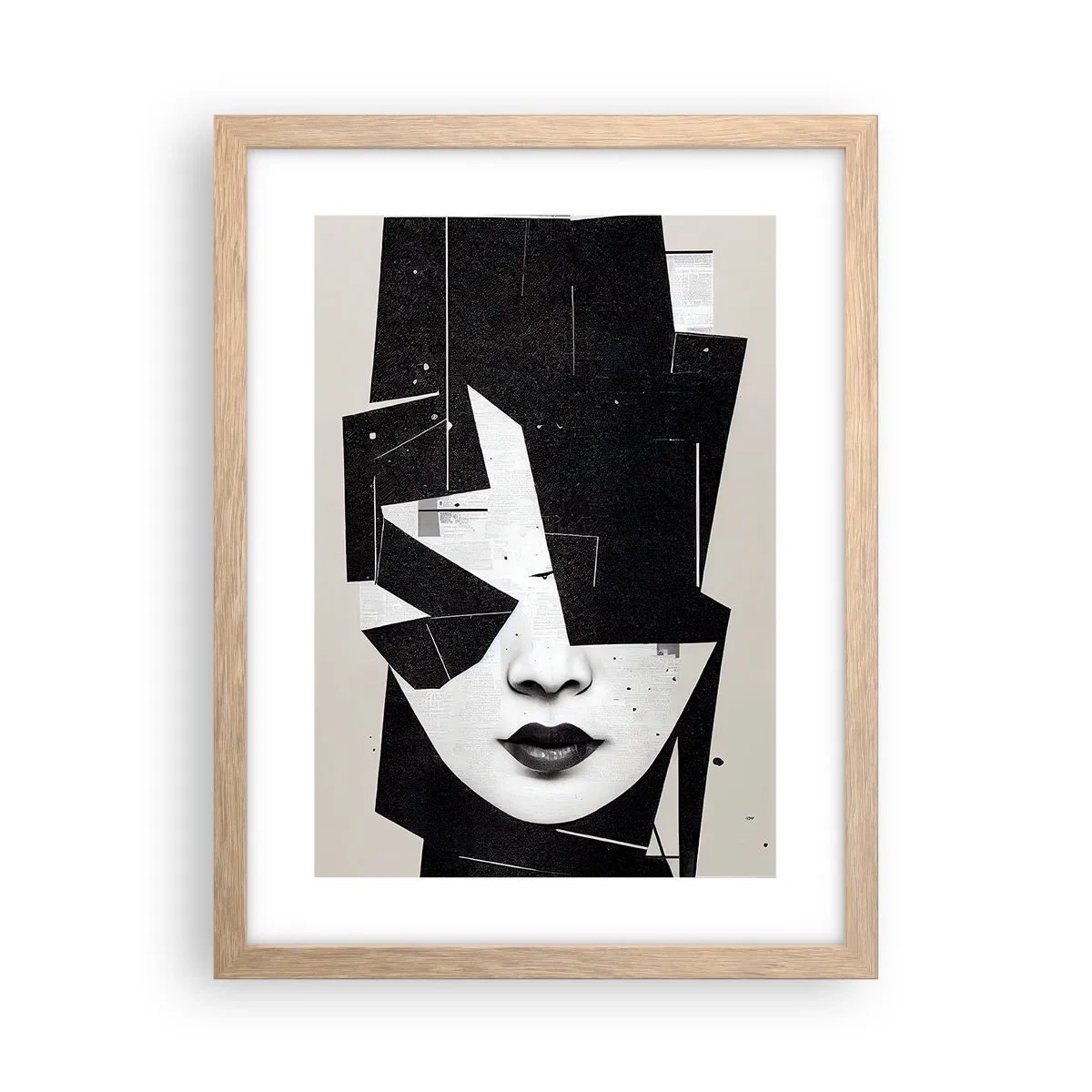 Plagát v ráme zo svetlého duba - Hlboko skryté - 30x40 cm