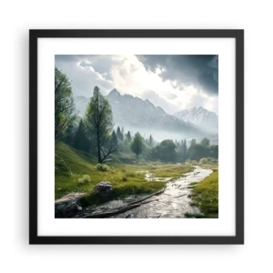 Plagát v čiernom ráme - Tam a späť - 40x40 cm