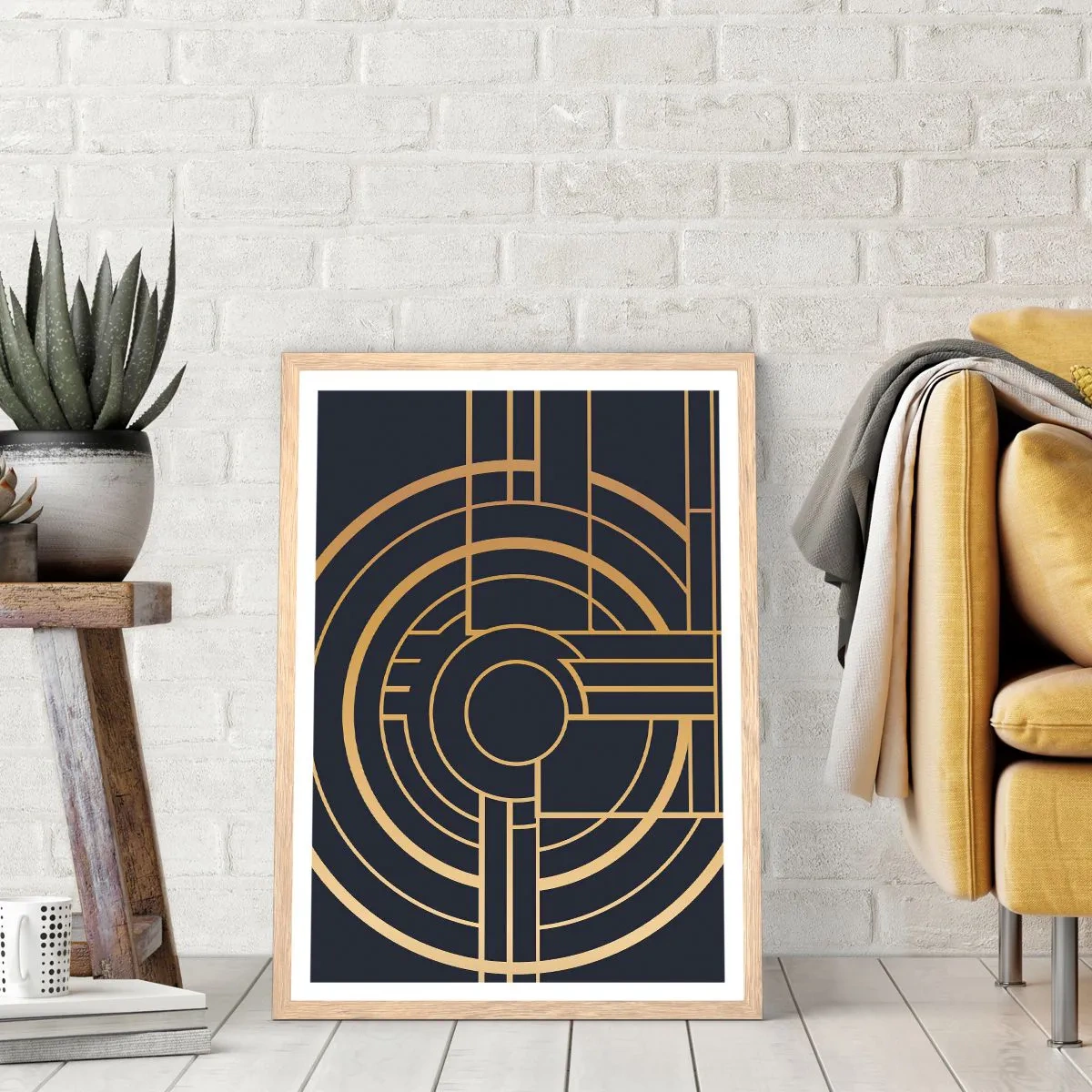 Plagát v ráme zo svetlého duba - Obraty udalosti - 70x100 cm