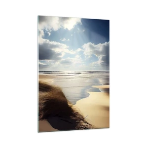 Obraz na skle - Pláž, divoká pláž - 70x100 cm
