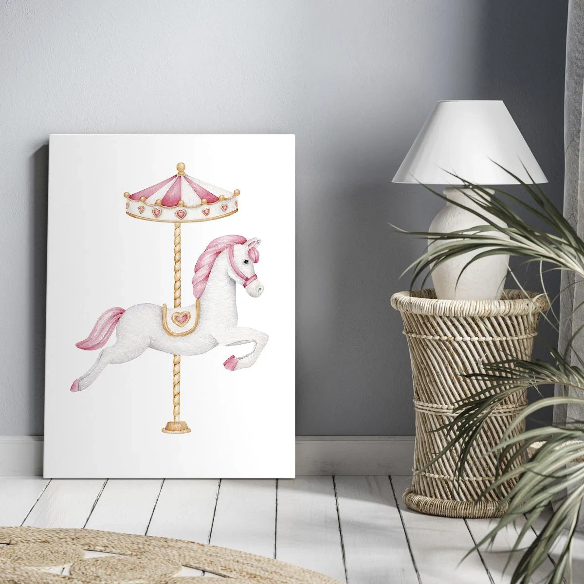 Obraz na plátne - Vyrazil z kopýtka - 55x100 cm