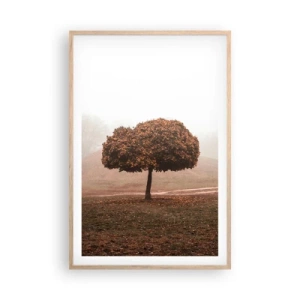 Plagát v ráme zo svetlého duba - Po rušnom lete - 61x91 cm