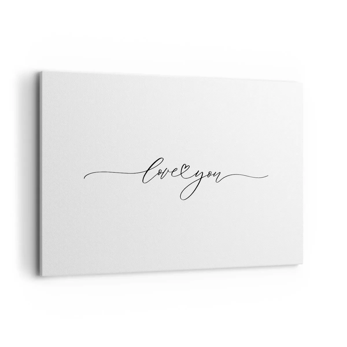 Obraz na plátne - Čierne na bielom - 120x80 cm