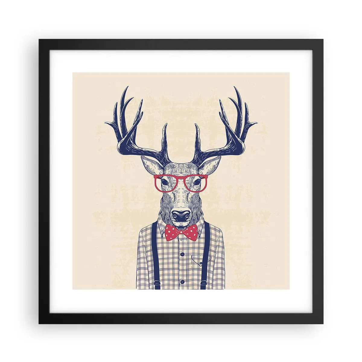 Plagát v čiernom ráme - Zábavná extravagancia - 40x40 cm