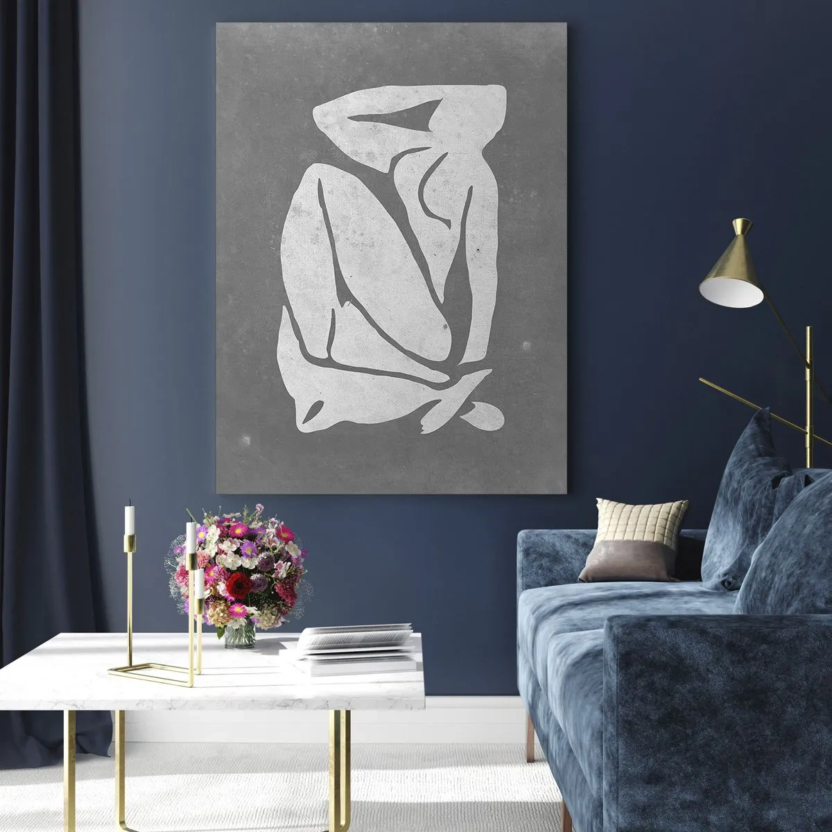 Obraz na skle - V zádumčivosti - 50x70 cm