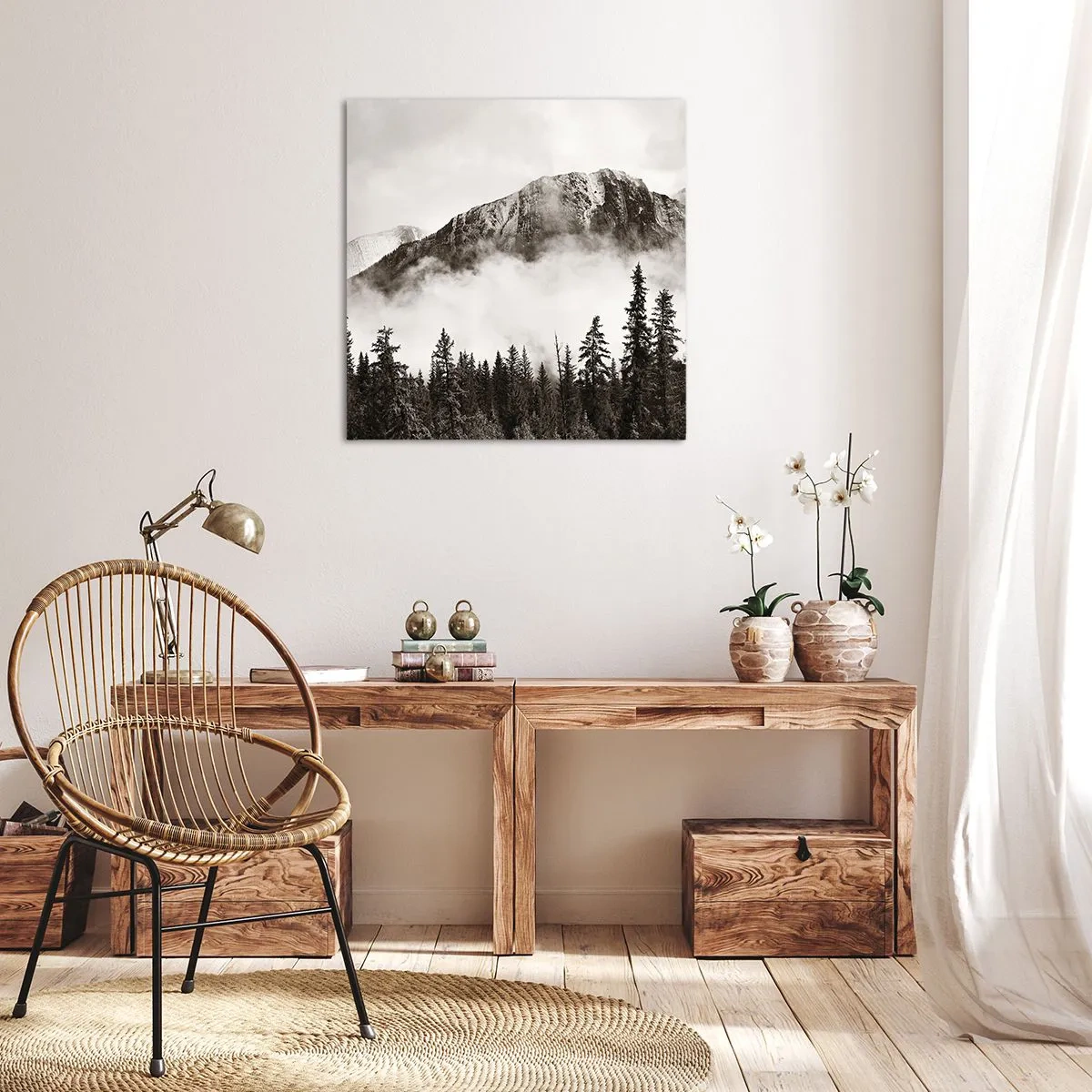 Obraz na plátne - Žulový panovník - 70x70 cm