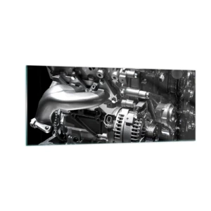 Obraz na skle - Kovový, krásny, silný - 100x40 cm