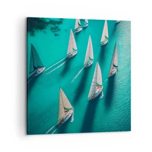 Obraz na plátne - Zápasenie s vetrom - 60x60 cm