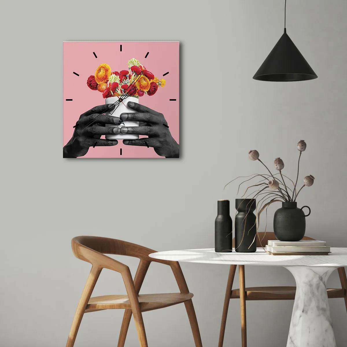 Nástenné hodiny - Apoteóza života - 40x40 cm