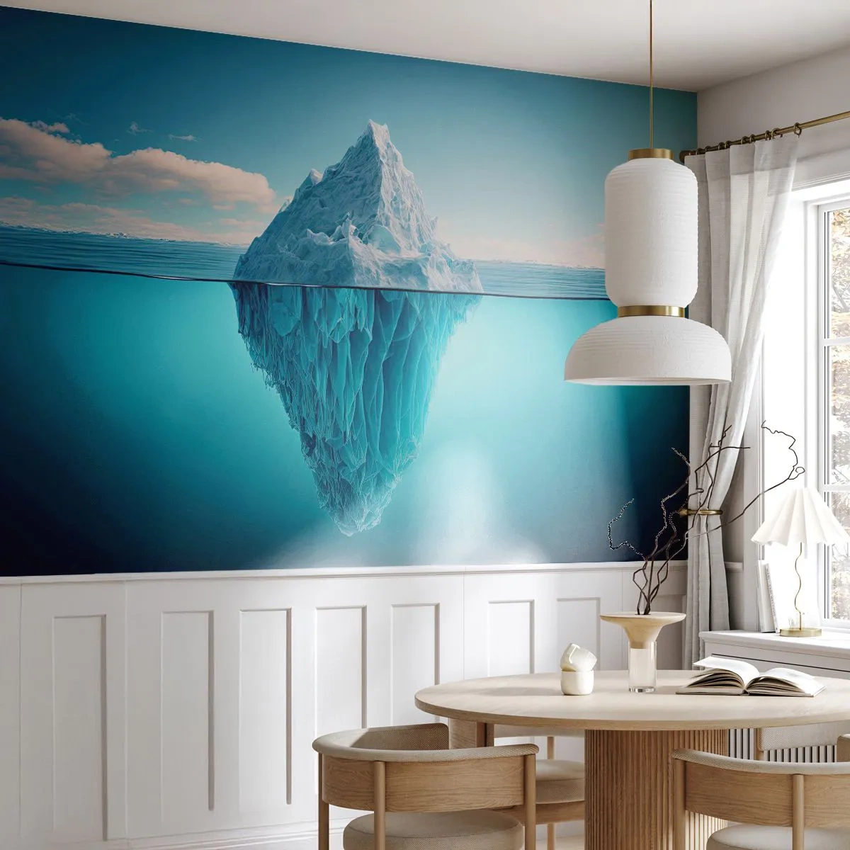 Fototapeta Premium Canvas - Ľadová kráľovná - Ľadovec, Voda, Ľadovec - 250x175 cm