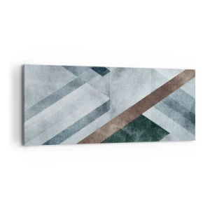 Obraz na plátne - Sofistikovaná elegancia geometrie - 100x40 cm