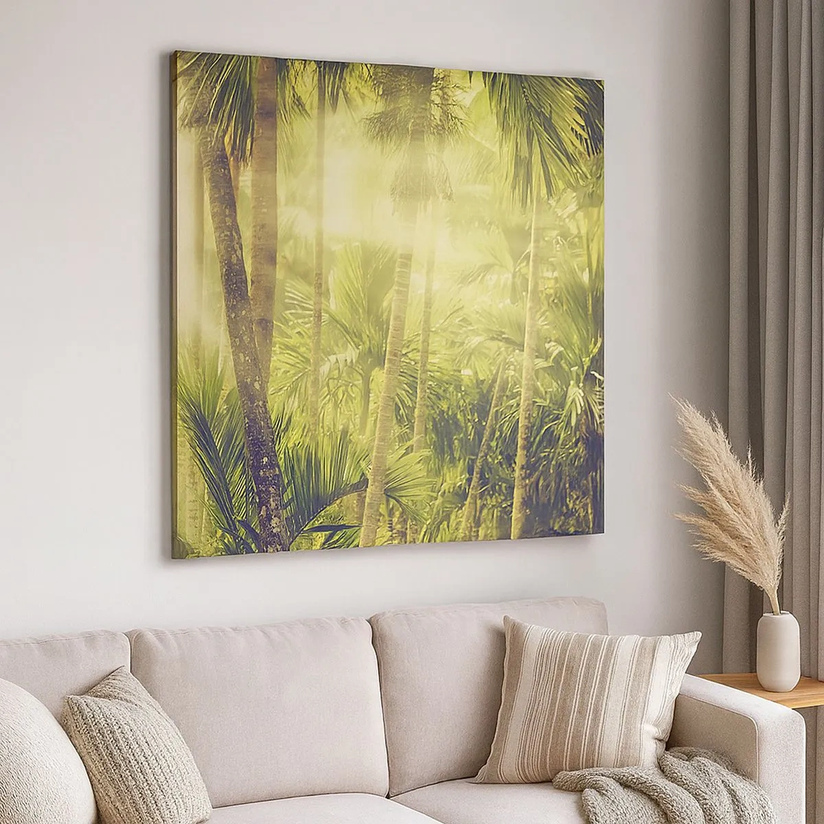 Obraz na plátne - V zelenej žiare - 30x30 cm