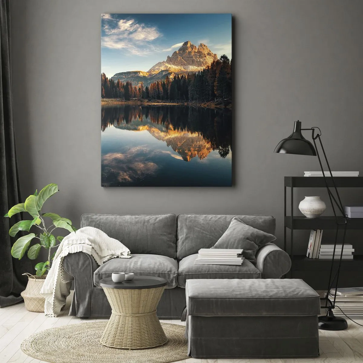 Obraz na plátne - Dvojitá krajina - 50x70 cm