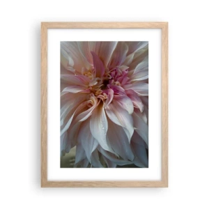 Plagát v ráme zo svetlého duba - Kvitnúca sviežosť - 30x40 cm