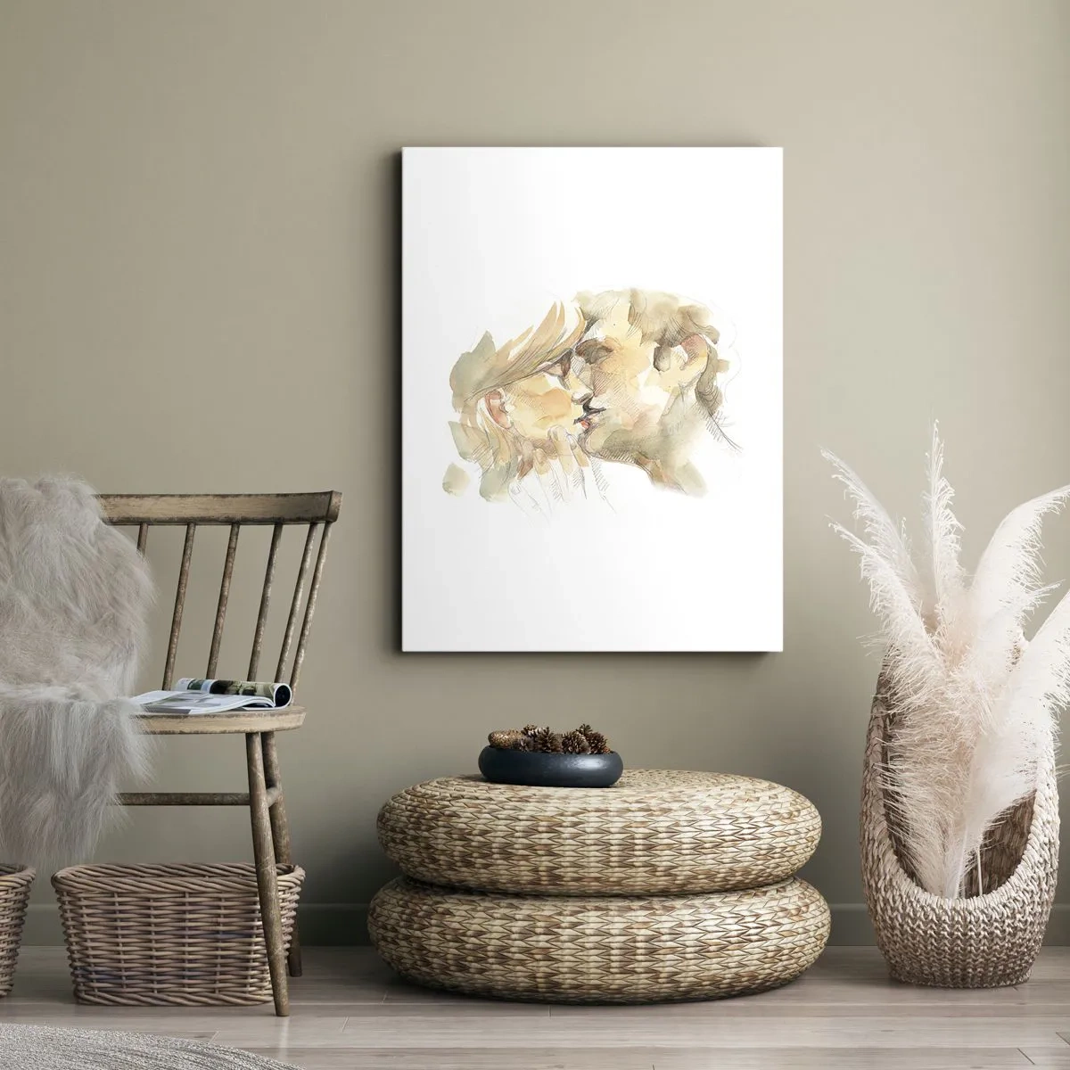 Obraz na plátne - Nájdená polovica? - 65x120 cm