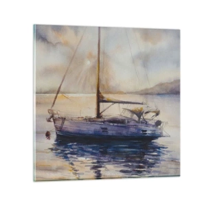 Obraz na skle - Večer v zátoke - 60x60 cm