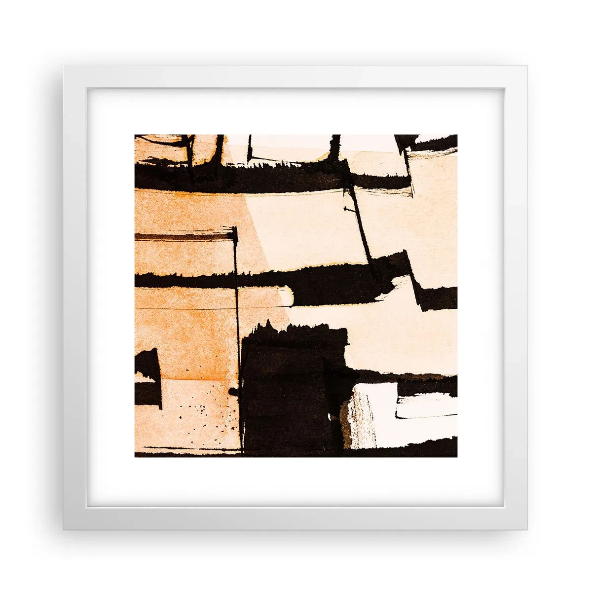 Plagát v bielom ráme - Avšak poriadok - 30x30 cm