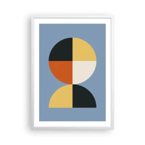 Plagát v bielom ráme - Pozri a počítaj - 50x70 cm