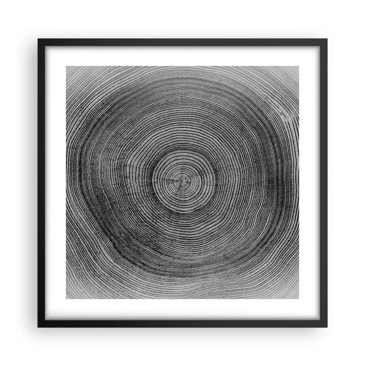 Plagát v čiernom ráme - Znamenie doby - 50x50 cm