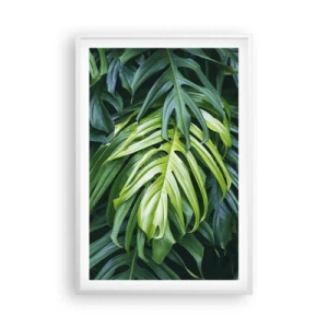 Plagát v bielom ráme - Ponoriť sa do sviežosti - 61x91 cm