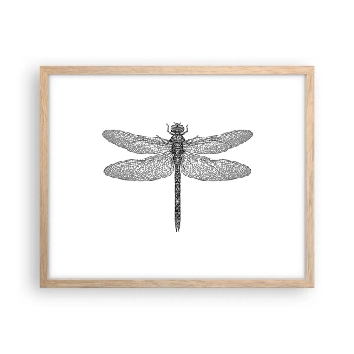 Plagát v ráme zo svetlého duba - Presnosť prírody - 50x40 cm
