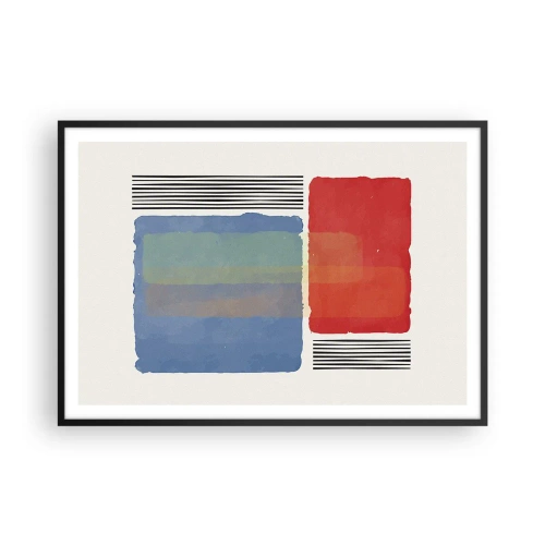 Plagát v čiernom ráme - Duch a písmeno geometrie - 100x70 cm