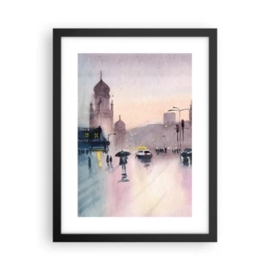 Plagát v čiernom ráme - V daždivom opare - 30x40 cm