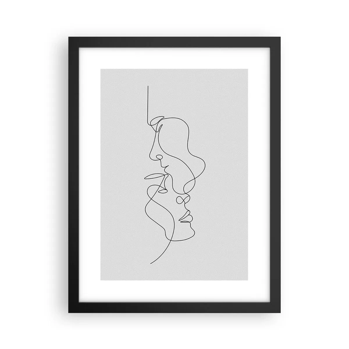 Plagát v čiernom ráme - Žiar vášnivých túžob - 30x40 cm