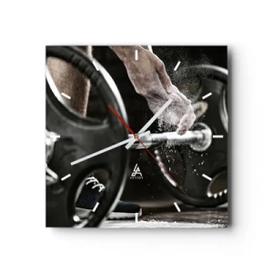 Nástenné hodiny - Výzva prijatá! - 40x40 cm