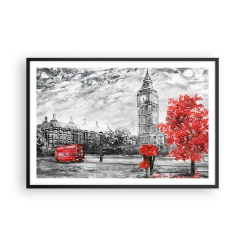 Plagát v čiernom ráme - Vzrušujúci deň - 91x61 cm