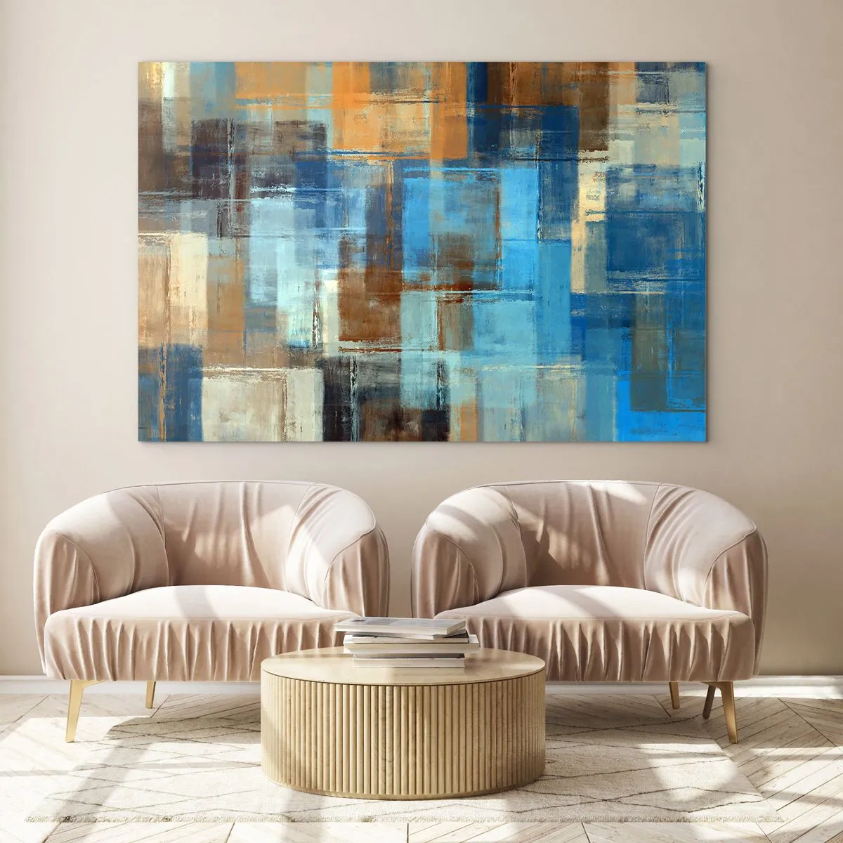 Obraz na skle - Cez modrý závoj - 100x70 cm