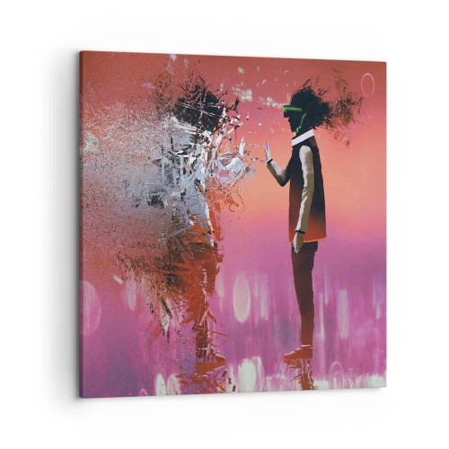 Obraz na plátne - Je možné nahliadnuť do seba? - 50x50 cm