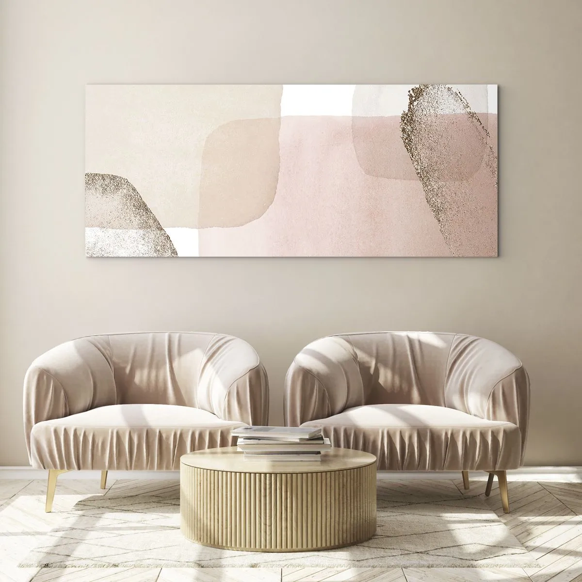 Obraz na skle - Pohľad cez farby - 100x40 cm