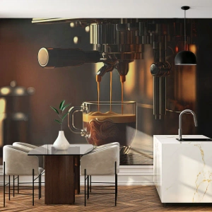 Fototapeta Premium Canvas - Zmyselná zmes - Káva, Stroj na kávu, Gastronómia - 500x350 cm