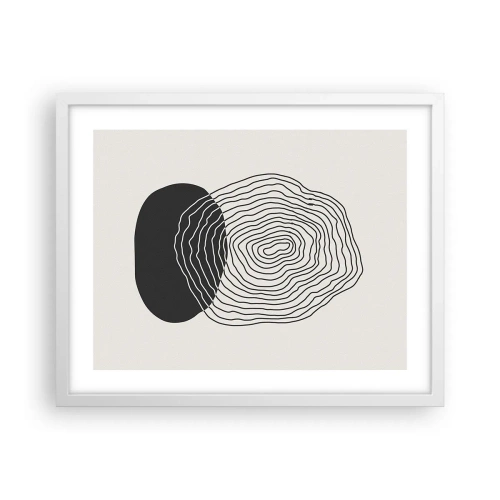 Plagát v bielom ráme - Trvanie a kmitanie - 50x40 cm