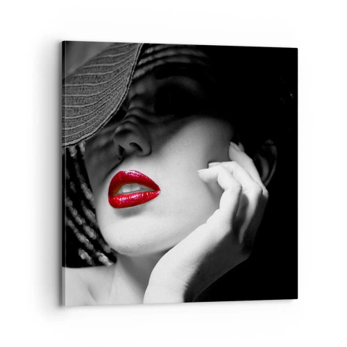 Obraz na plátne - Štúdia v šarlátovej - 70x70 cm