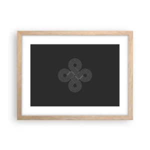 Plagát v ráme zo svetlého duba - V keltskom duchu - 40x30 cm