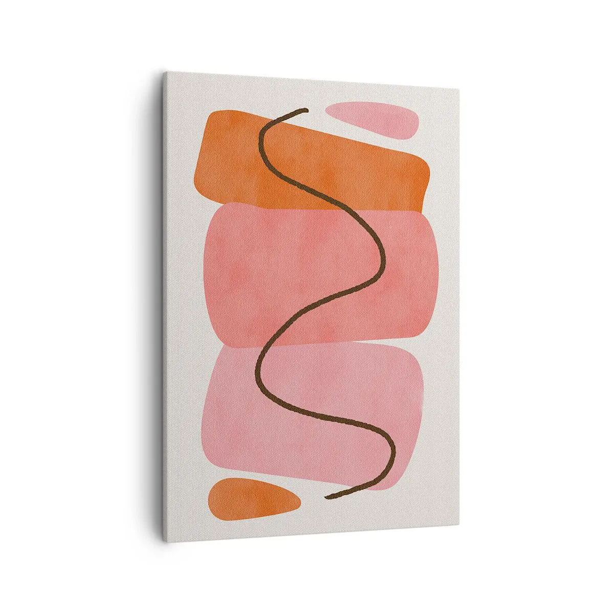 Obraz na plátne - Jemný pohyb foriem - 50x70 cm