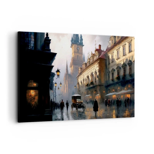 Obraz na plátne - Kúzlo pražského večera - 120x80 cm