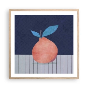 Plagát v ráme zo svetlého duba - Konvexita a rovina - 60x60 cm