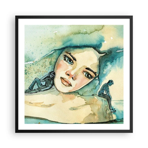 Plagát v čiernom ráme - Am I blue? - 60x60 cm