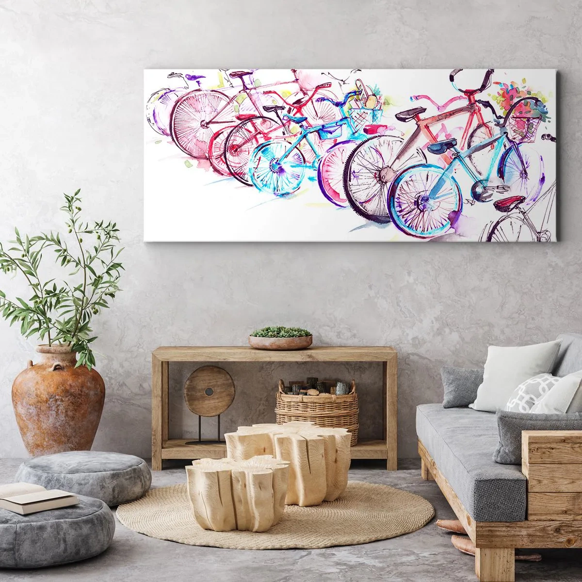 Obraz na plátne - Zjazd Antimoto klubu - 90x30 cm