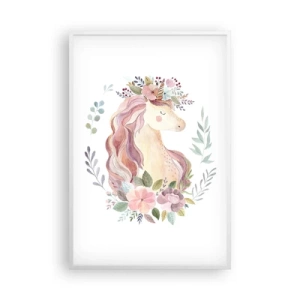 Plagát v bielom ráme - Pozvánka do ríše rozprávok - 61x91 cm