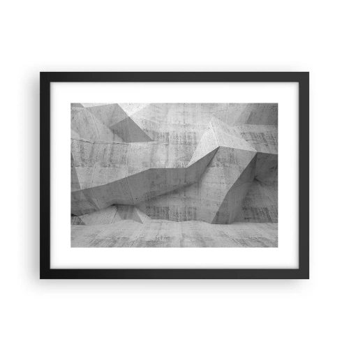 Plagát v čiernom ráme - Skutočná výzva - 40x30 cm