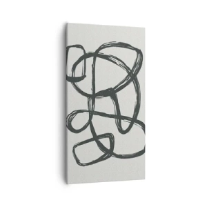 Obraz na plátne - Abstrakcie v slučke - 55x100 cm